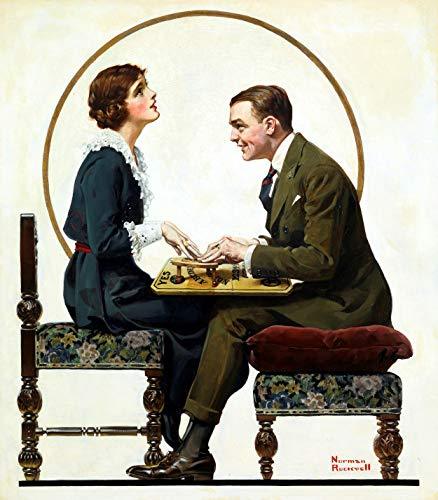 Norman Rockwell Saturday Evening Post Ouija Couple
